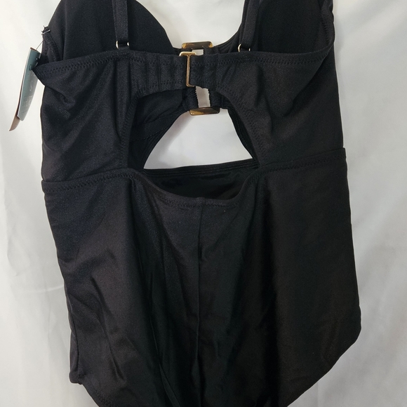 Shade & Shore Black Swimsuit with Gold Accent - Picture 3 of 3